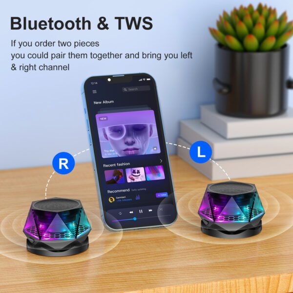 Creative Magnetic Bluetooth Audio Diamond Rgb Wireless - immagine 5