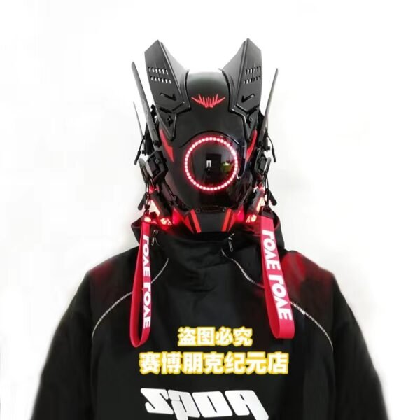Cyberpunk Mask with LED Light - immagine 5